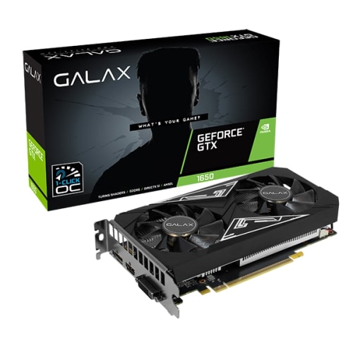 VGA GALAX Geforce GTX 1650 4GB DDR6 EX PLUS (1-Click OC) DUAL FAN  Garansi Thn